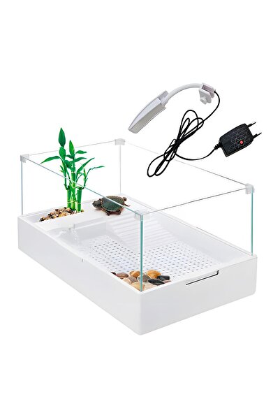 Sobo Cam Kaplumbağa Bahçesi Filtreli Lambalı 60x35x25cm