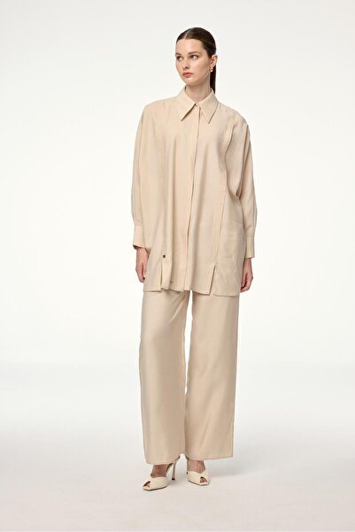 Zühre Shirt Collar Stone Double Suit Tk-1532