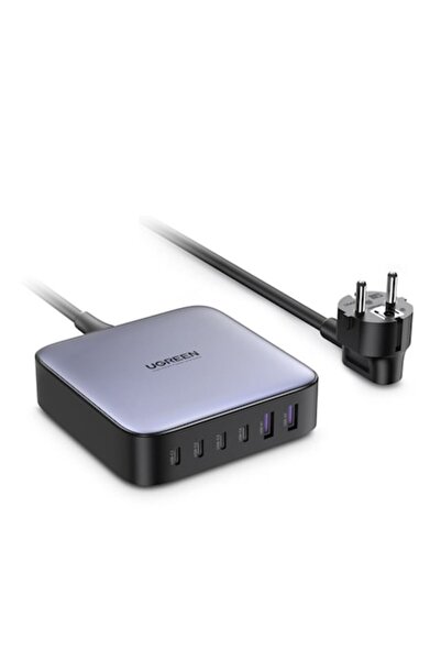 OEM Stație de încărcare GaN 4xTip C, 2xUSB 200W, G281, Gri