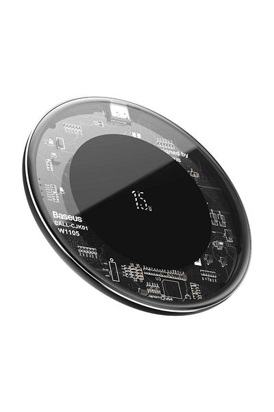 Gear Încărcător wireless 15W, Fit, S24, Alumix, Transparent