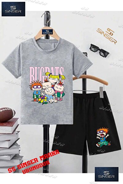 SS SİNSER Children's Unisex “Baby Famly Orange Shirted Child“ Special Printed...