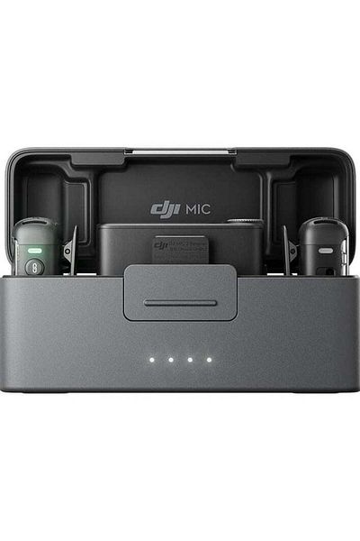 DJI Mic 2 (2 TX Microphone + 1 RX Receiver + 1 Charging Case)