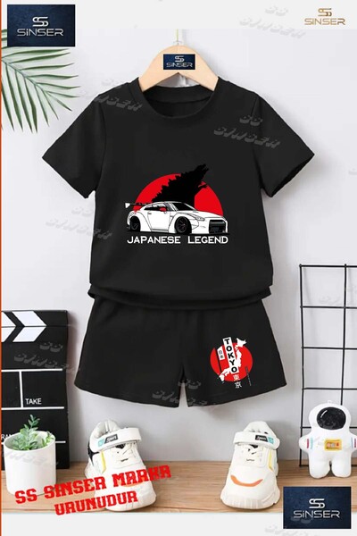 SS SİNSER Παιδικό UNISEX T-shirt με λαιμόκοψη και στάμπα  "CAR TOKYO WHITE JA...