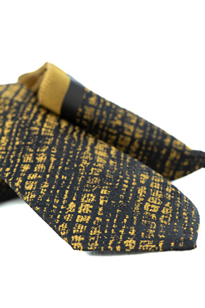 Oppland Men's Tie Classic Handkerchief Stylish Easy to Shape Stain Resistant Compass Model Compatible Wide Style