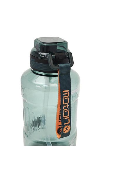 B4U Children's school water bottle, pop-up flip-top with straw, with handle, green, 1510 ml G757