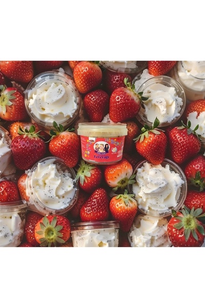 ÜRETEN ANNELER ŞEKERSİZ MEYVE REÇELLİ TUZSUZ PASTÖRİZE YAYIK TEREYAĞ 250 GR (ÇİLEKLİ)