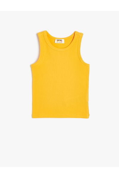 Koton Orange Girl's Basic Tank Top