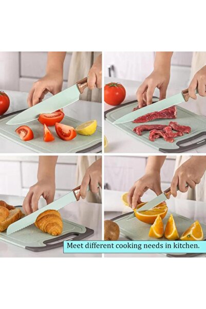 Tradeo 19-Pc Silicone Cooking Utensil Set – Heat Resistant Tools w/ Wooden Handles for Nonstick Cookware