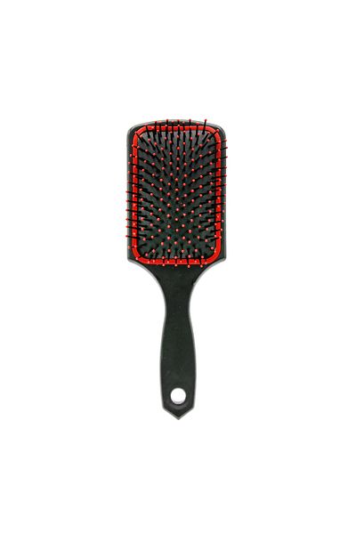 global fashion Square hairbrush, Black+Red