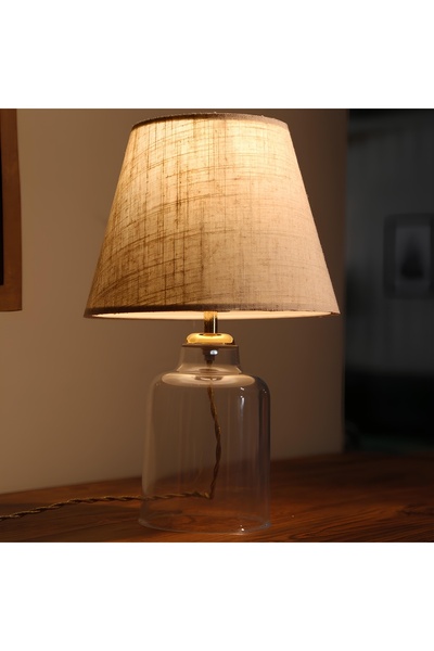 BY-LAMP Crystal Body Cream Hat Lampshade Table Lamp |   Bylamp