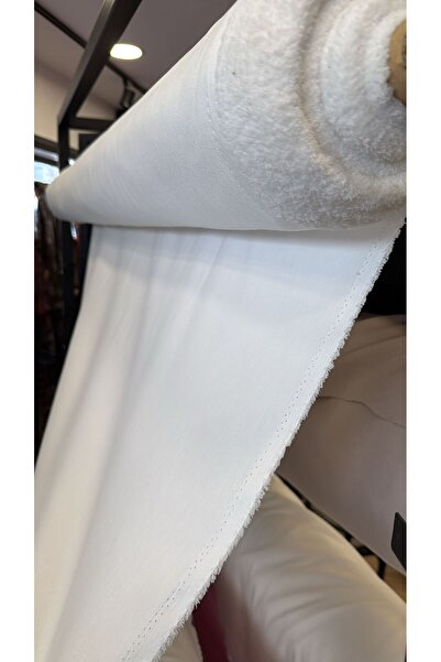 Butik %60 PAMUK %27 POLYESTER%3 LİKRA 135 GRM BEYAZ KUMAŞ