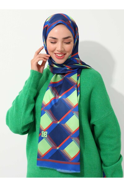 Tuva Milena Design Silky Twill Shawl - Multicolor -