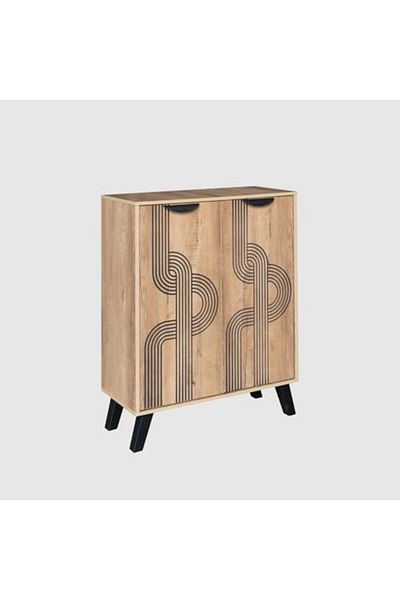 BAITY Wooden Shoe Cabinet with Two Doors