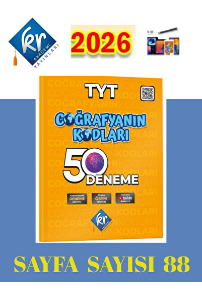 Ens Yayıncılık KR Akademi 2025-2026 Müfredat Coğrafyanın Kodları TYT Coğrafya Çözümlü 50 Deneme