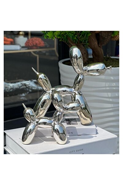 UkyCo Consept 2 Lİ BALON KÖPEK GÜMÜŞ