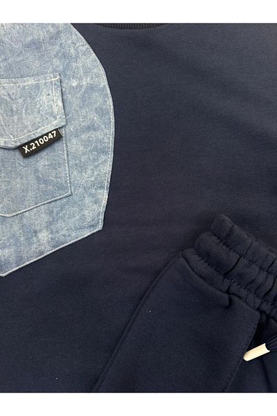 chibuumbabykids Girl's Jeans Detailed Track Suit Set