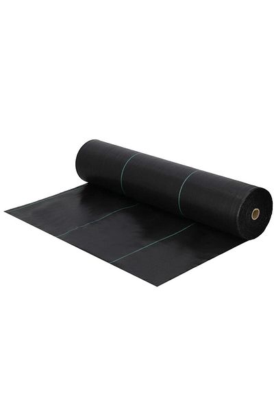SERSIMO Agrotextile foil, mulch, weed killer, UV filter, 100 x 1.1 meters, 90g/m2, black