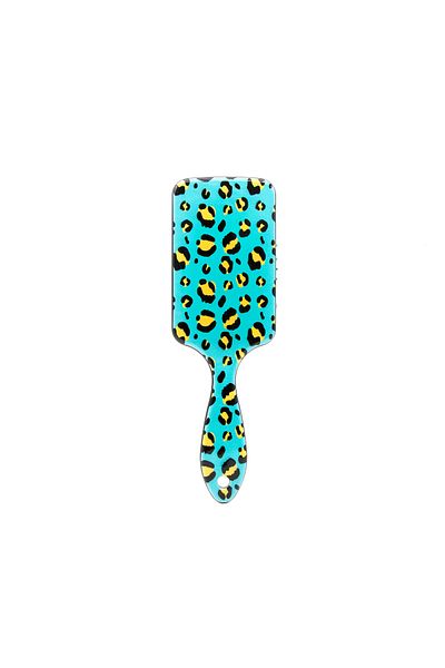 global fashion Perie pentru par, dreptunghiulara, Leopard, Verde