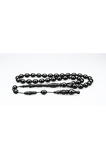 BlackCraft Oltu Stone Special Carved Rosary with Exquisite Workmanship