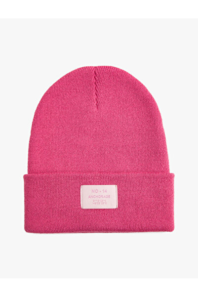 Koton Pink Women's Knit Beanie