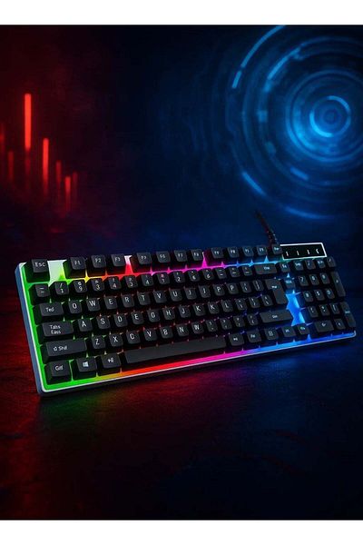 Jite لوحة مفاتيح ألعاب RGB - لوحة مفاتيح مدمجة بـ 81 مفتاحًا مع مفاتيح حمراء خطية، ومضادة للظلال، ومقاومة للماء