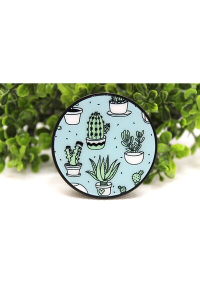 Tezcan Aksesuar Popsocket Telefon Tutacağı Desenli ve Baskılı Parmak Tutucu