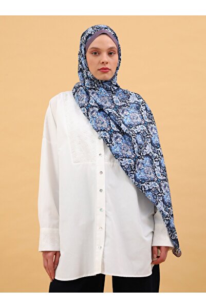 TUVA Етнічний візерунок М'який шарф - Багатоколірний - V05 -