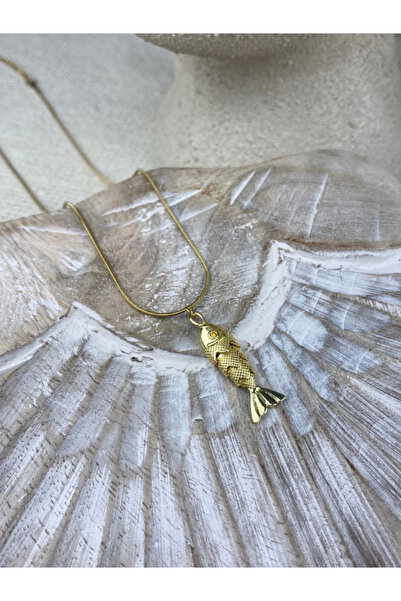 Brethils قلادة على شكل سمكة ذات ذيل متحرك من الفولاذ المقاوم للصدأ مع ضمان فا...