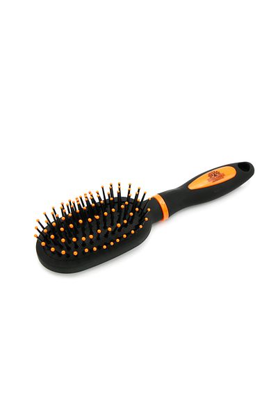 global fashion Hairbrush, oval, M9551DA, black/orange