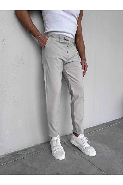 TÜZeMEN Button Detailed Ankle Length Pencil Pants