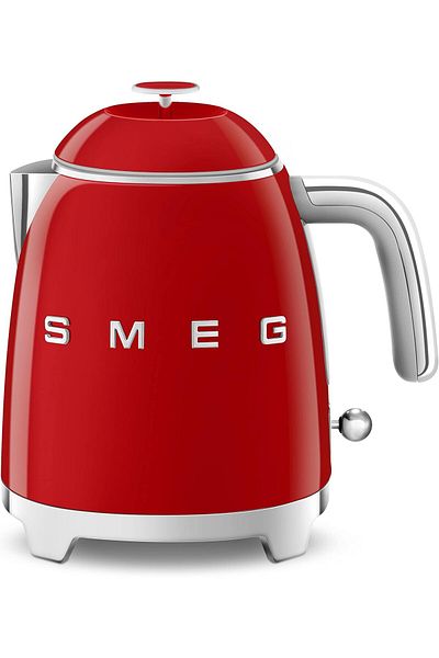 SMEG KLF05RDUK 50'S Retro Style Mini Kettle, 0.8 L Capacity, Stainless Steel, Red