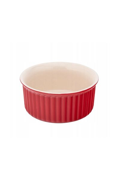 ALTOM DESIGN Ramekin Red Chili, ceramică, roșu cu capac, 12,5 x 6 cm, 370 ml