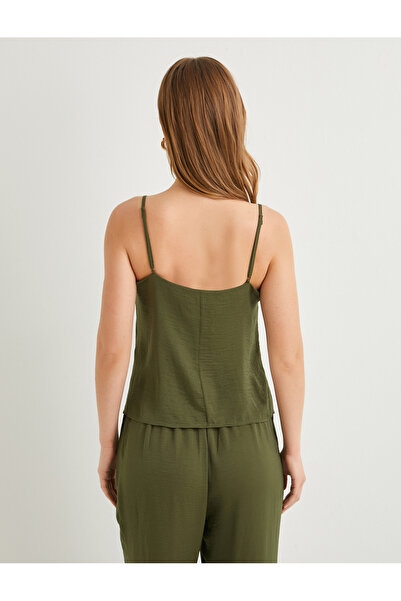 Koton Tissued Spaghetti Strappy Blouse