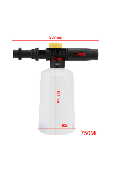 Choice غسالة الضغط العالي 750 مل 1 لتر فوهة رش قابلة للتعديل رمح رغوة الثلج م...