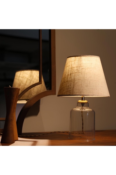BY-LAMP Crystal Body Cream Hat Lampshade Table Lamp |   Bylamp