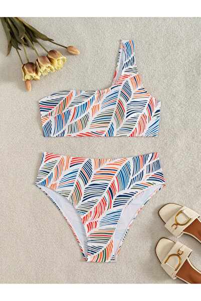 CN New Women's Bikini Set One Shoulder