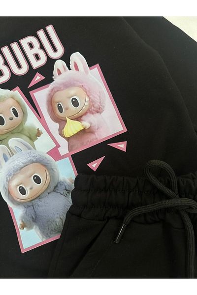 chibuumbabykids Girl's Labubu Printed Tracksuit Set