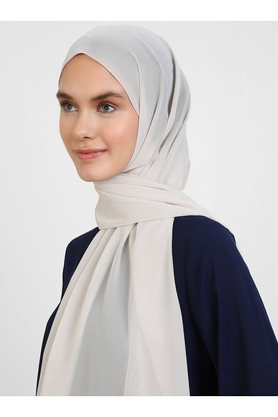 Tuva Chiffon Shawl - Stone -