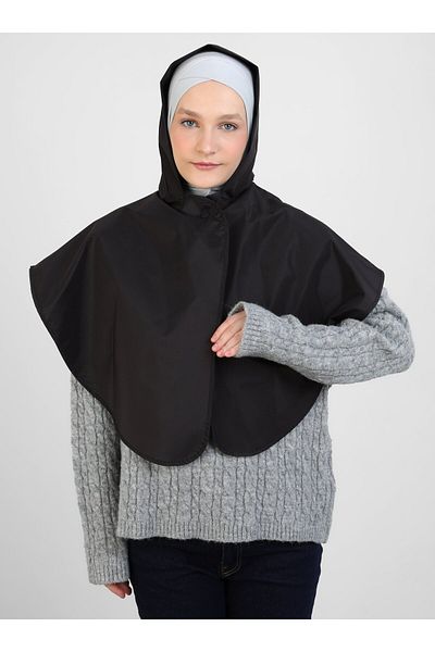 Ecardin Raincoat with Rivets - Black -