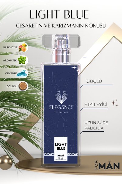 silver elegance vip perfume Light Blue Erkek Parfümü | Ferah Narenciye ve Oky...
