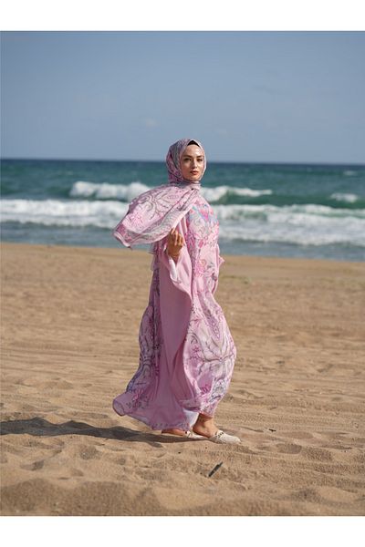 MONOOR Kaftan and Shawl Set