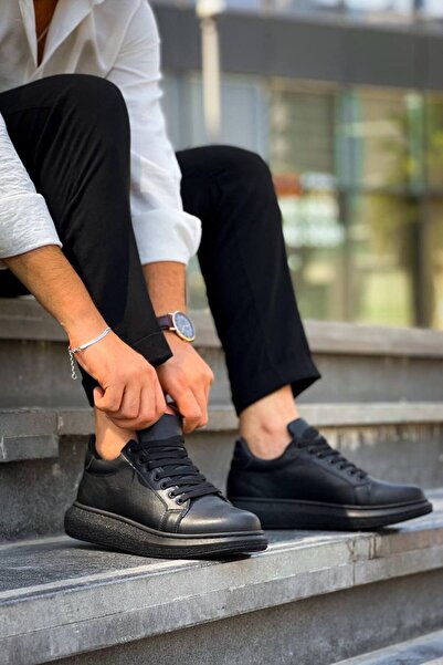 BESKAR Ανδρικά παπούτσια casual KB DX46 Kuback Charcoal Leather