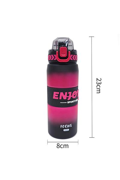 B4U Children's water bottle, pop-up flip-top, sports, red, 850 ml JX246-1A