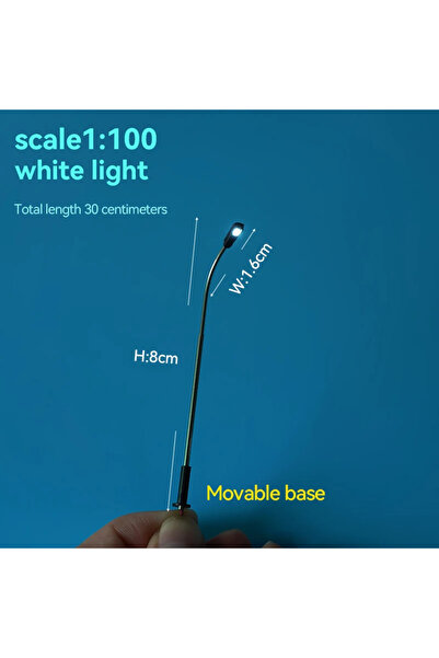 Choice 1 100 أبيض 10 قطع HO مقياس ضوء الشارع 3 فولت DIY LED مصغرة أضواء الرأس...