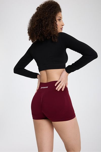 gymhams شورت قصير من Drop Shorts باللون الأزرق الداكن - شورت قصير جدًا - مشد وتشكيل