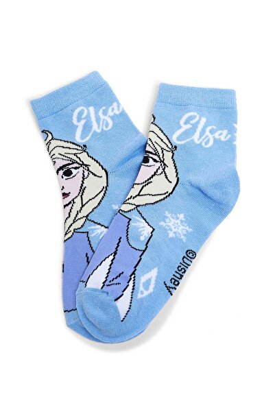 R&B 3 Pack Elsa Print Ankle Socks