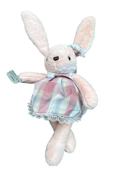alpmodel Kulaklı Elbiseli Tavşan Uyku Arkadaşım Peluş Oyuncak 55 Cm