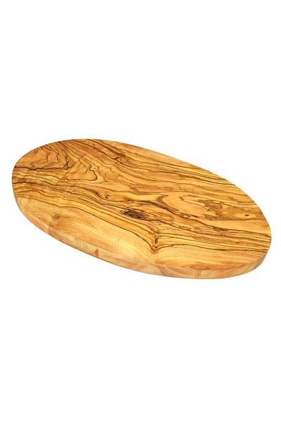 OEM Olive Wood Chopping Board, Oval Shape – Length 30cm
