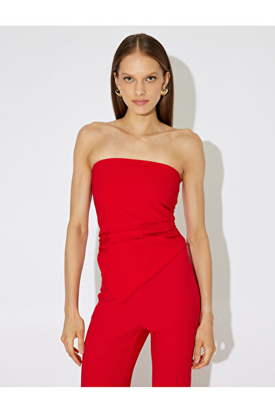 Koton Red Women's Strapless Top