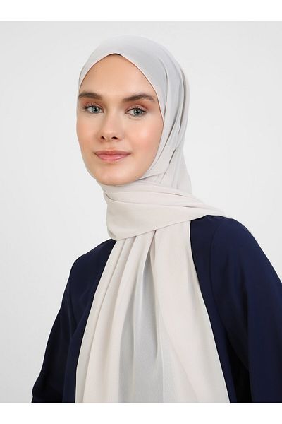 Tuva Chiffon Shawl - Stone -